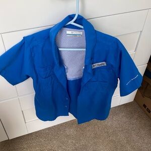 Columbia PFG Omni-Shade shirtsleeve boy shirt
